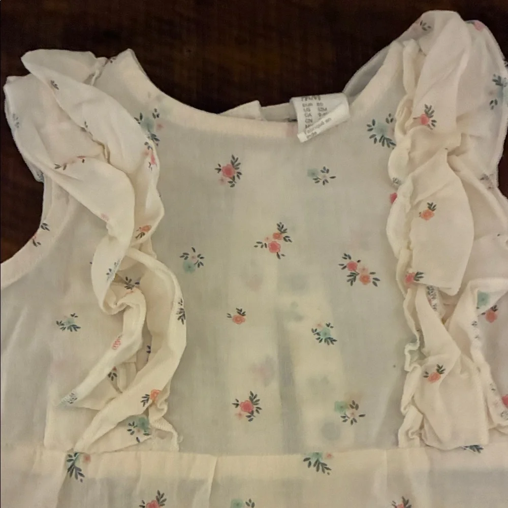 H&M Cream Floral Diaper Cover